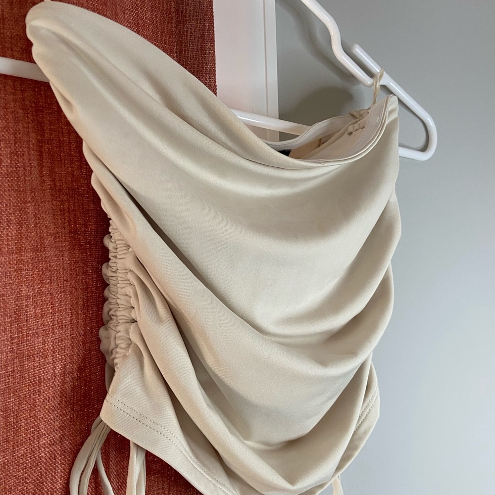 Cream Bandeau Top